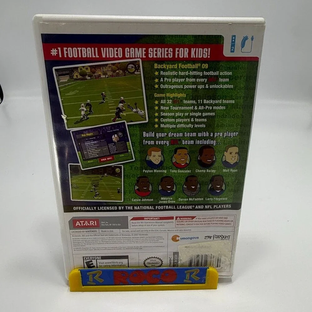 Backyard Football '09 Wii (Nintendo Wii, 2008) Complete W/ Manual